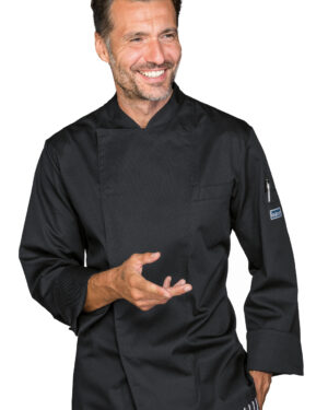 Giacca Helsinki Isacco | Giacca Cuoco | Nero | Uomo | 195 gr/m2